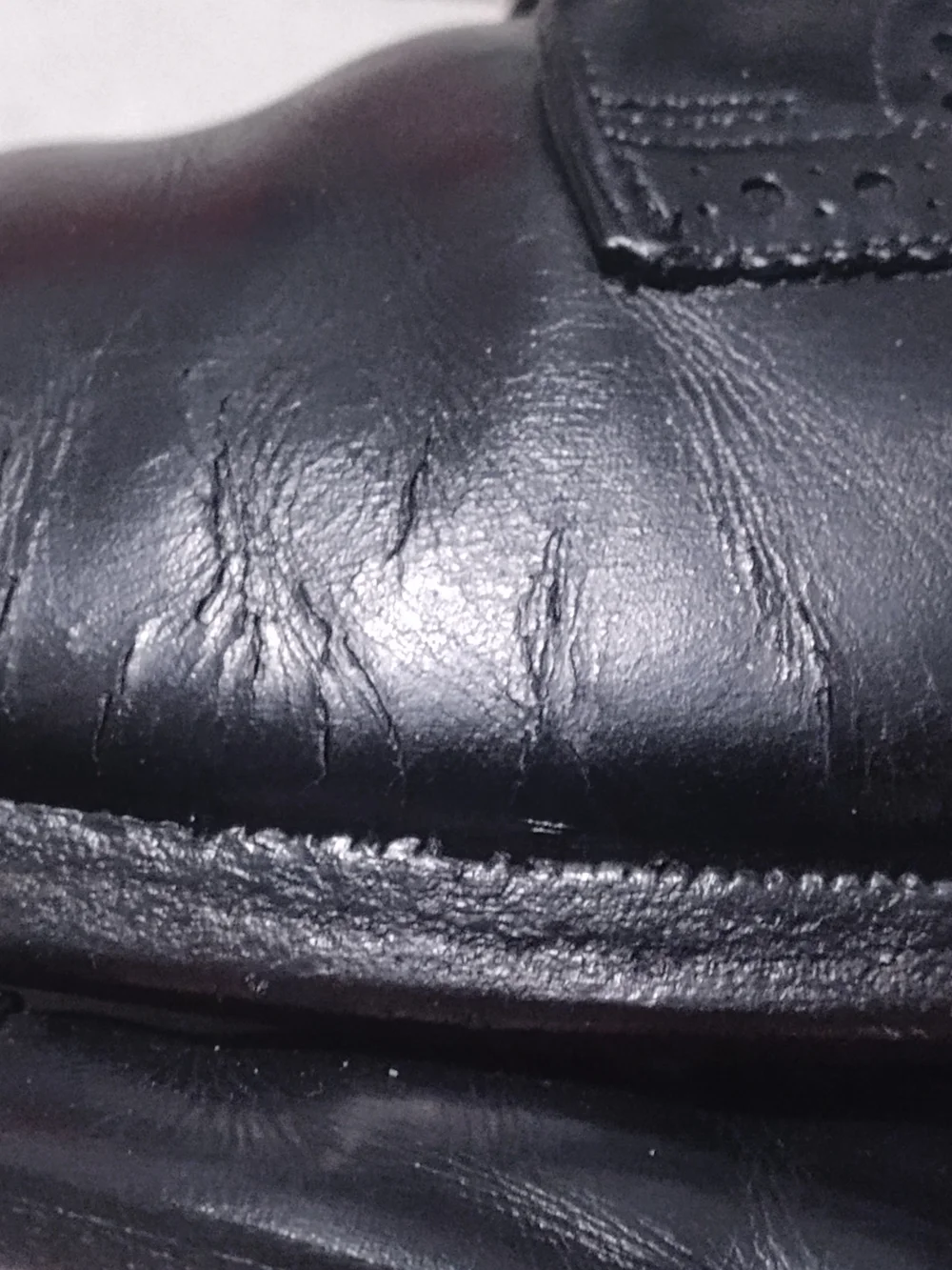 Allen Edmonds Black Semi-Brogue Sanford Sz 12